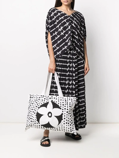 10 Corso Como Floral Polka-dot Print Tote Bag In White