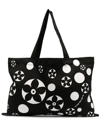 10 Corso Como Floral Print Tote Bag In Black
