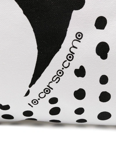 10 Corso Como Floral Polka-dot Print Tote Bag In White