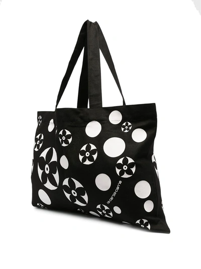 10 Corso Como Floral Print Tote Bag In Black