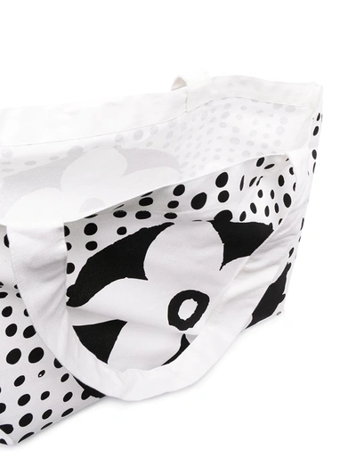 10 Corso Como Floral Polka-dot Print Tote Bag In White