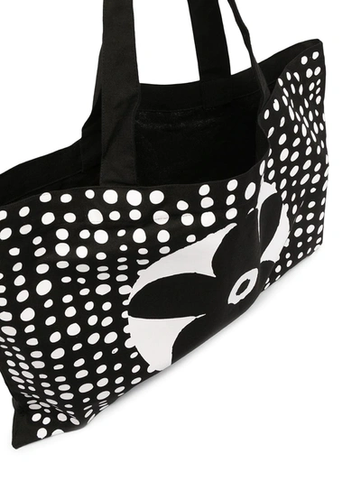 10 Corso Como Floral-print Tote Bag In Black