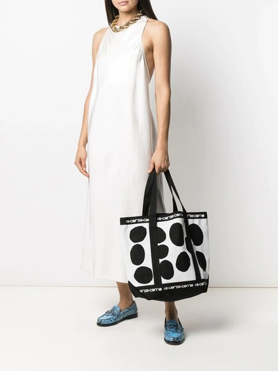 10 Corso Como Two-tone Tote Bag In Black