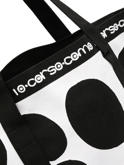 10 Corso Como Two-tone Tote Bag In Black