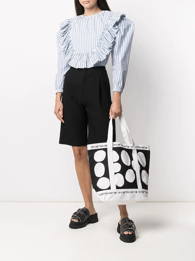 10 Corso Como Printed Tote Bag In White