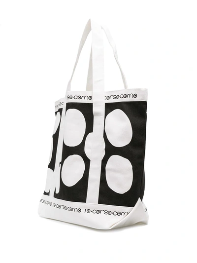 10 Corso Como Printed Tote Bag In White