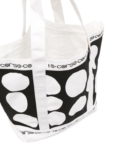 10 Corso Como Printed Tote Bag In White