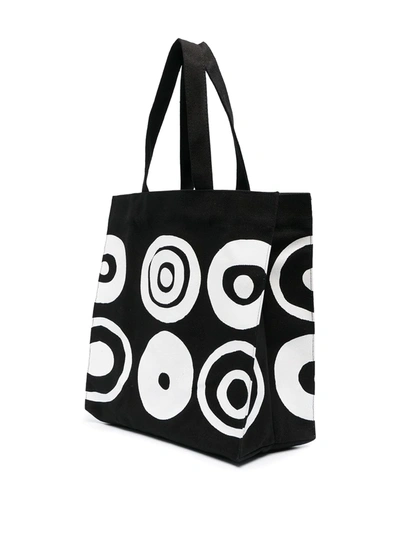 10 Corso Como Graphic Print Tote Bag In Black