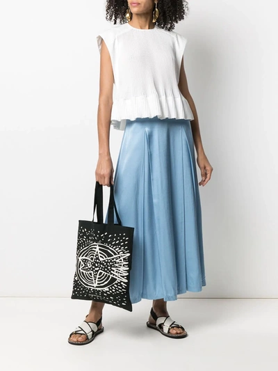 10 Corso Como Graphic Print Tote Bag In Black