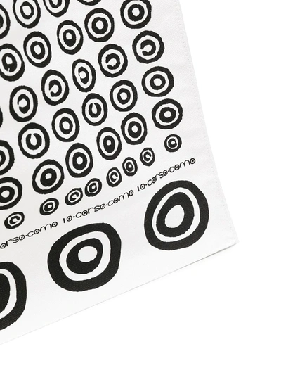 10 Corso Como Abstract Spiral Print Tote Bag In White