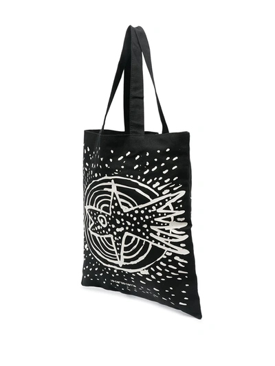 10 Corso Como Graphic Print Tote Bag In Black