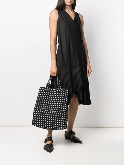 10 Corso Como Polka-dot Print Tote Bag In Black