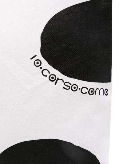 10 Corso Como Floral Polka-dot Print Tote Bag In White