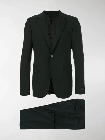 Shop Prada Classic Tailored Two Piece Suit In Black