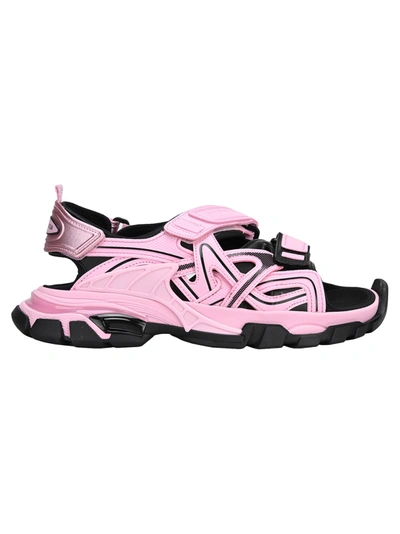 Shop Balenciaga Track Sandals In Pink