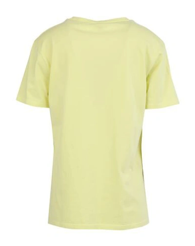 Shop Aspesi T-shirts In Light Yellow