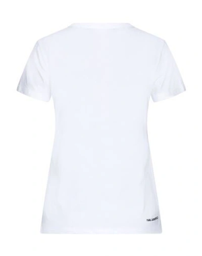 Shop Karl Lagerfeld T-shirts In White