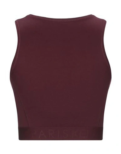 Shop Kenzo Woman Tank Top Burgundy Size M Cotton, Elastane In Red