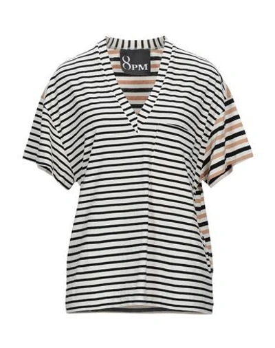 Shop 8pm Woman T-shirt Black Size Xs Cotton
