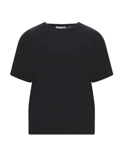 Shop Patrizia Pepe Woman T-shirt Black Size 1 Cotton