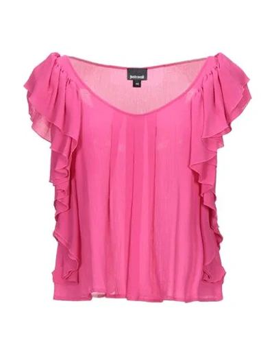 Shop Just Cavalli Blouses In Fuchsia