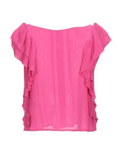 Shop Just Cavalli Blouses In Fuchsia