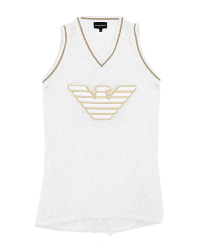 Emporio Armani Tank Tops In White