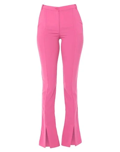 Shop Patrizia Pepe Woman Pants Fuchsia Size 6 Polyester, Elastane In Pink