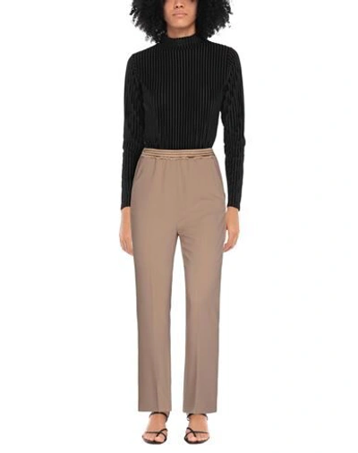 Via Masini 80 Pants In Beige