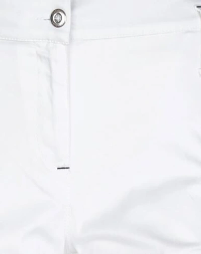 Shop Napapijri Woman Pants White Size 10 Cotton, Elastane