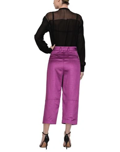 Shop Manila Grace Casual Pants In Purple