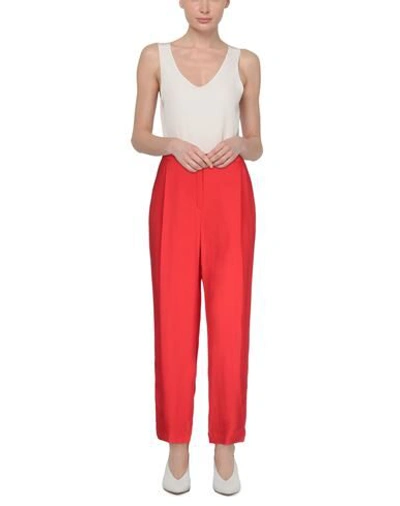 Dondup Woman Pants Red Size 6 Viscose In Red
