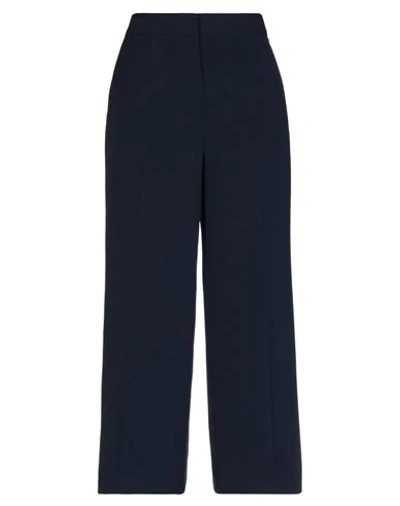 Shop Dkny Casual Pants In Dark Blue