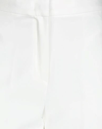 Shop Kaos Woman Pants White Size 4 Polyester, Elastane