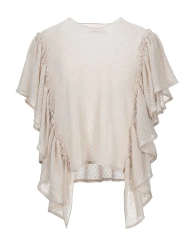 Shop Circus Hotel Woman Sweater Beige Size 4 Viscose, Polyester, Polyamide