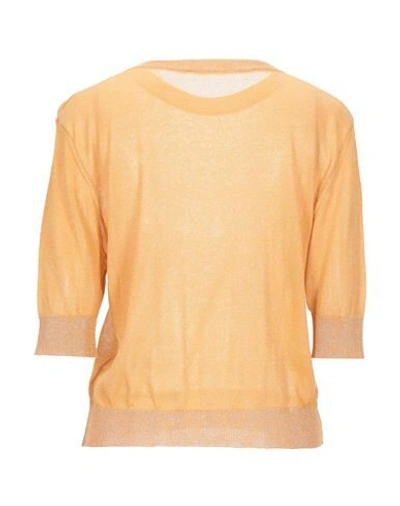 Shop Jucca Woman Sweater Apricot Size M Viscose, Polyamide, Polyester In Orange