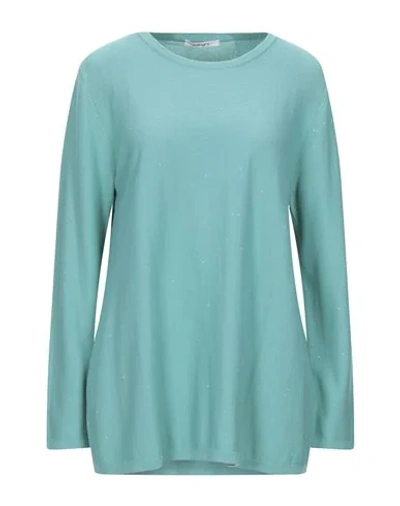 Shop Kangra Cashmere Sweaters In Turquoise