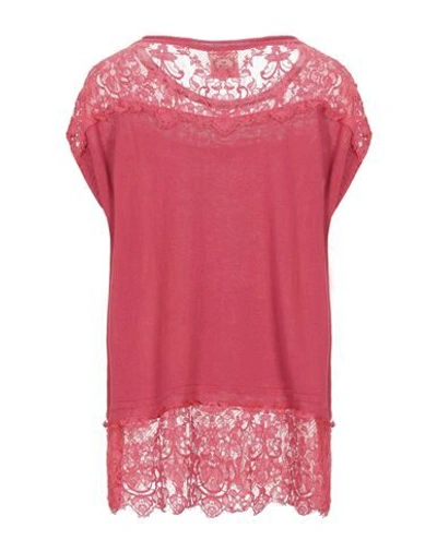 Shop Pink Memories Woman Sweater Red Size 4 Viscose, Linen, Polyamide, Cotton