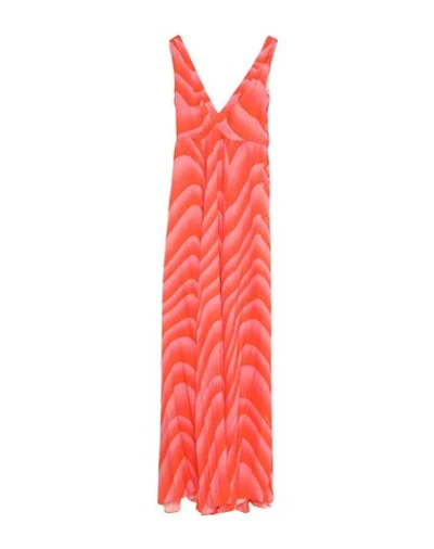 Shop Just Cavalli Woman Maxi Dress Orange Size 4 Viscose
