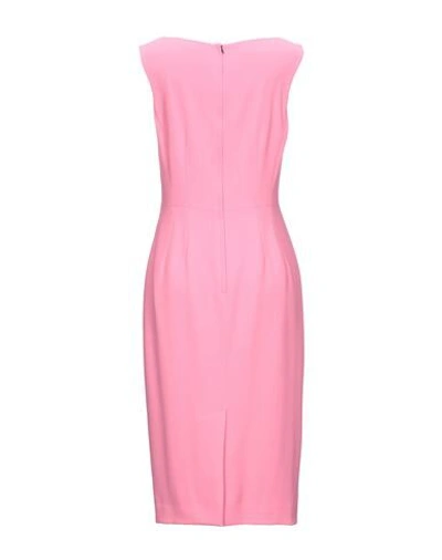 Shop Dolce & Gabbana Woman Midi Dress Pink Size 2 Viscose, Acetate, Elastane