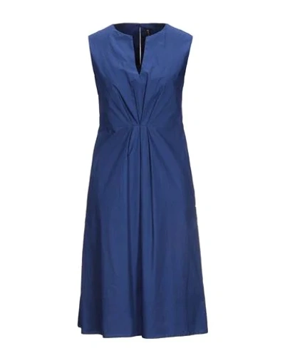 Manila Grace Knee-length Dress In Blue