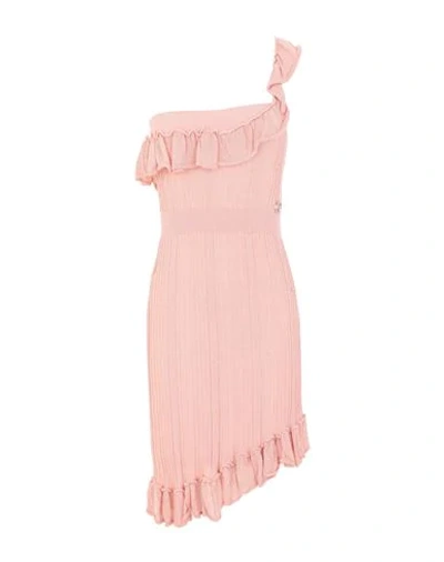 Shop Just Cavalli Woman Mini Dress Pink Size Xl Viscose, Polyamide, Elastane