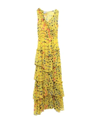 Shop Ainea Long Dresses In Yellow