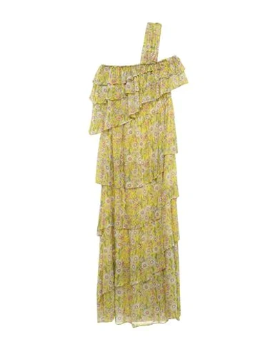 Shop Ainea Long Dresses In Yellow