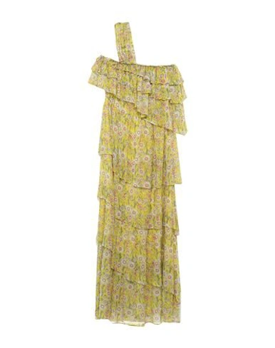 Shop Ainea Long Dresses In Yellow