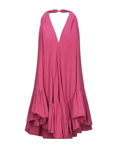 Shop Ainea Short Dresses In Fuchsia