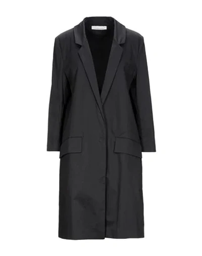 Shop Liviana Conti Overcoats In Dark Blue