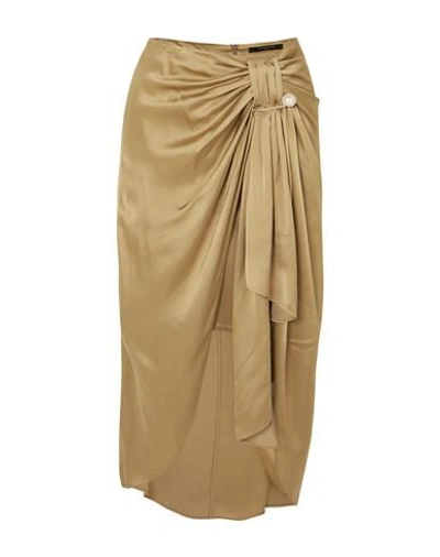 Shop Mother Of Pearl Long Skirts In Gold