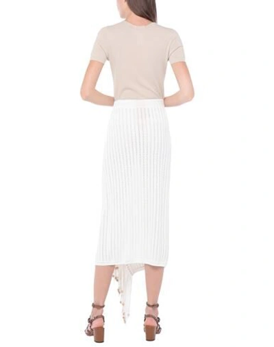 Shop Frankie Morello Midi Skirts In White