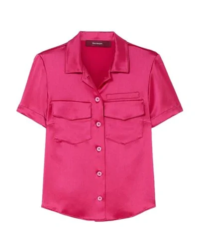 Shop Sies Marjan Woman Shirt Fuchsia Size 10 Triacetate, Polyester In Pink